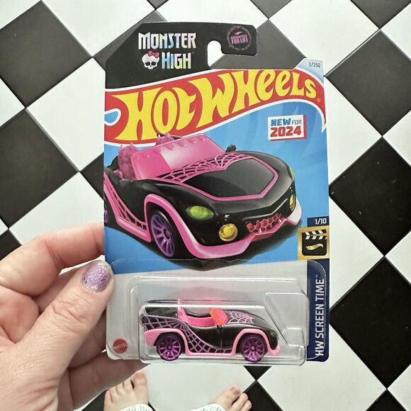 MONSTER HIGH Body Glitter and Hot Wheels GOUL MOBILE 3 Monster High - Picture 4 of 8